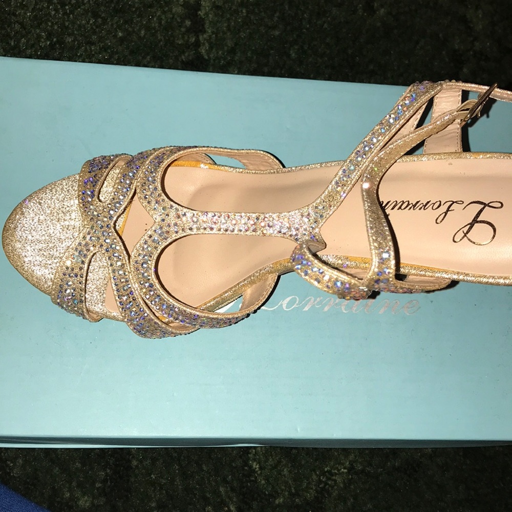 Nude Sparkly, rhinestone shoes
